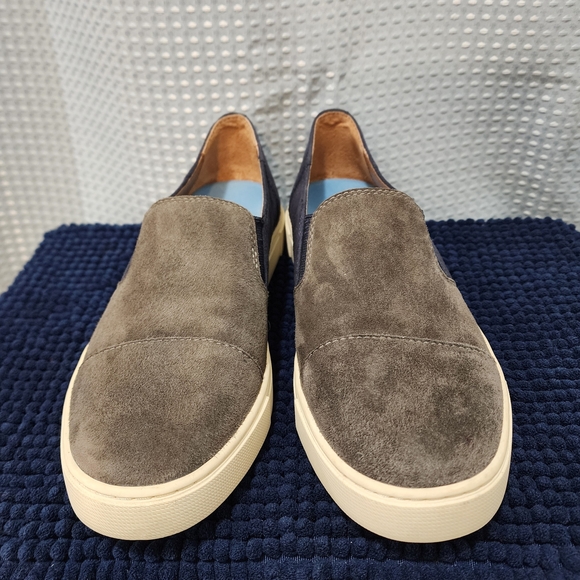 Frye Women's Suede Slip-On Sneakers - Gray and Navy - Picture 5 of 8